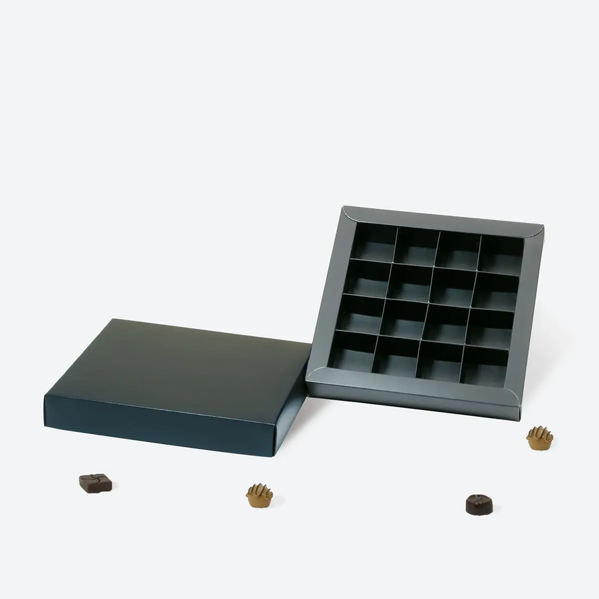 A6 Square Chocolate Cardboard Box 16 Pieces