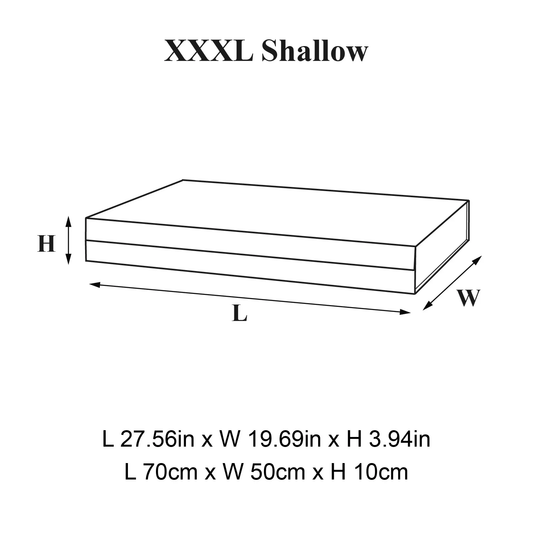 Caja de regalo magnética poco profunda A4