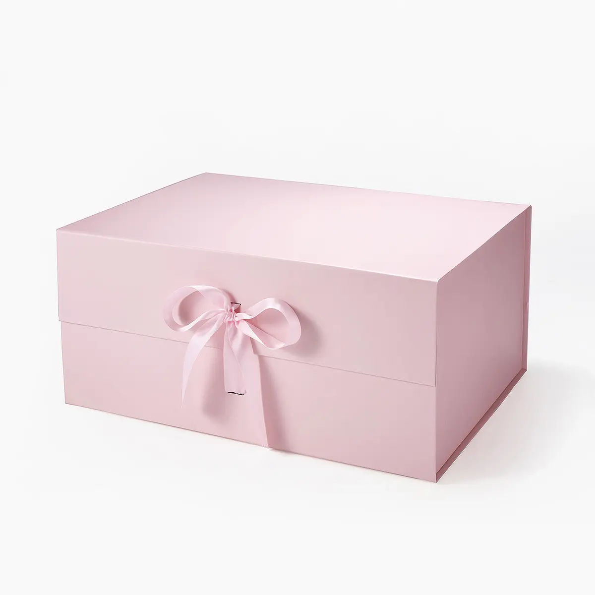 A3 Deep Magnetic Gift Box Pink with ribbon