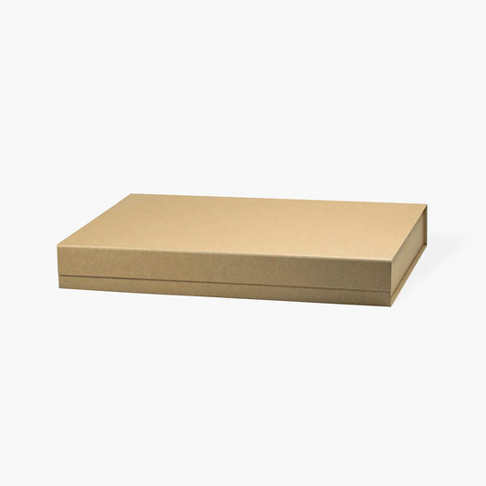 A3 Kraft Extra Shallow Magnetic Gift Box - Liyueyi Gift Box Boutique