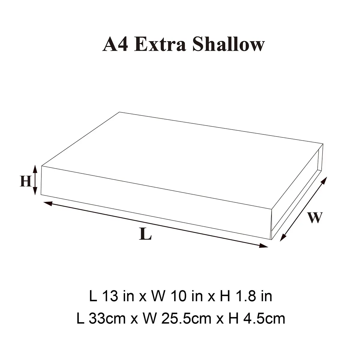 A4 Extra Shallow Magnetic Gift Box