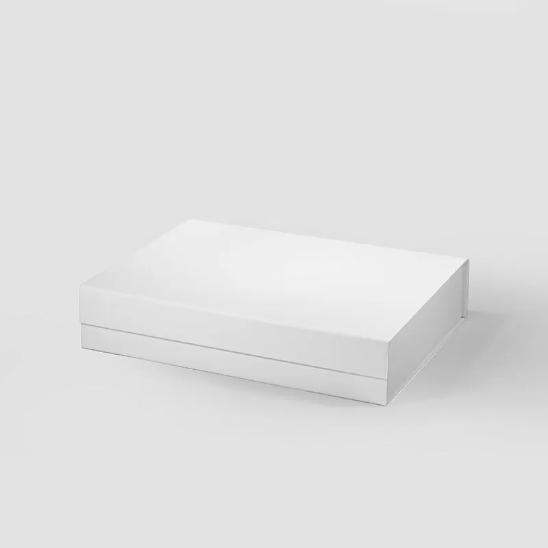 A4 Shallow Magnetic Gift Box White