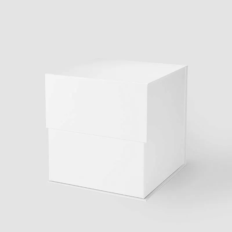A5 Cube Magnetic Gift Box White