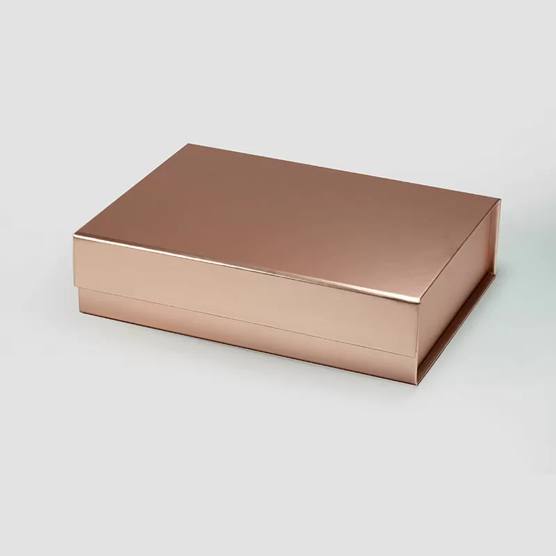 A5 Rose Gold Shallow Magnetic Gift Box - Liyueyi Gift Box Boutique