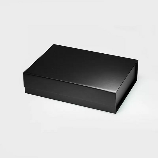A5 Black Shallow Magnetic Gift Box - Liyueyi Gift Box Boutique