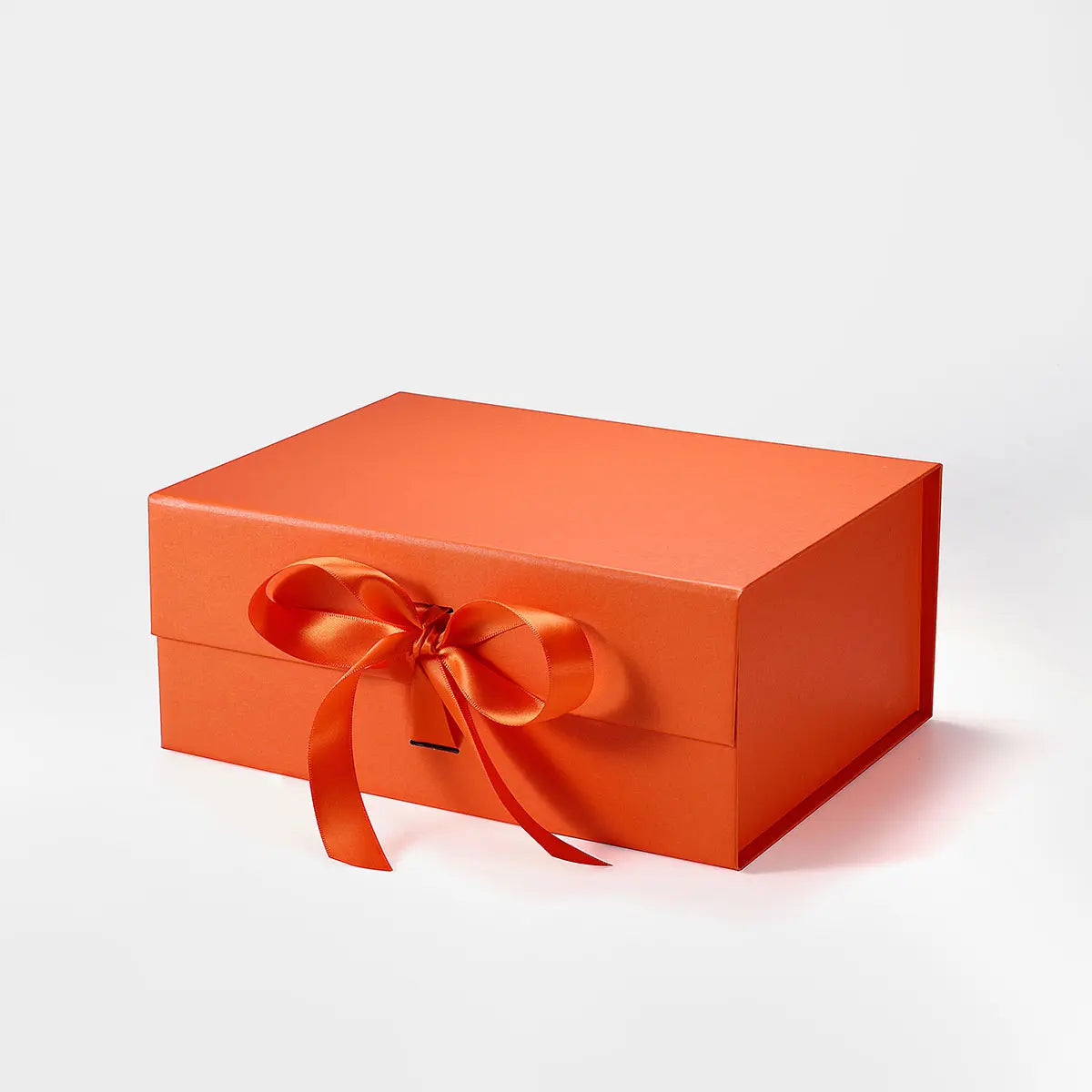 A5Deep Magnetic Gift Box - Orange with ribbon