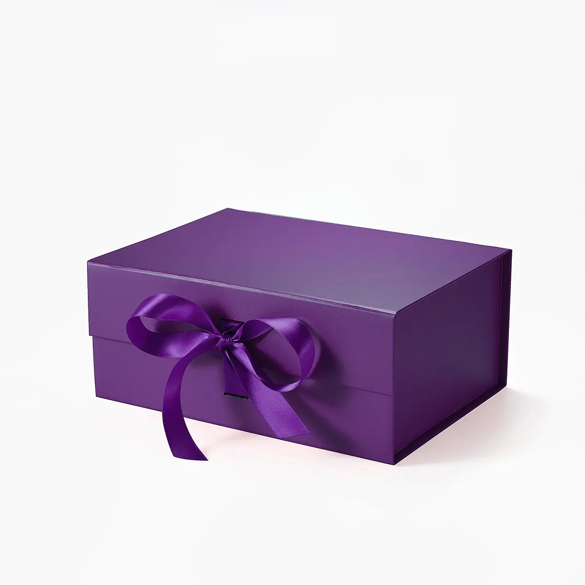A5Deep Magnetic Gift Box - Purple with ribbon