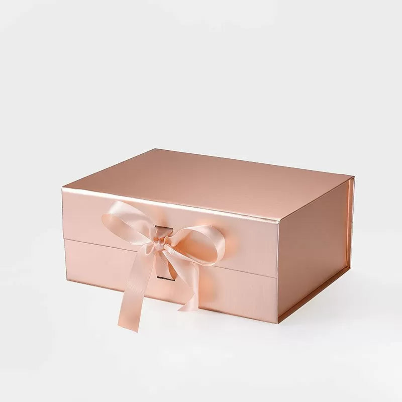 A5Deep Magnetic Gift Box - Rose Gold with ribbon