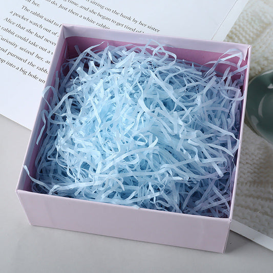 Colorful Raffia Shredded Filling Material Baby Blue