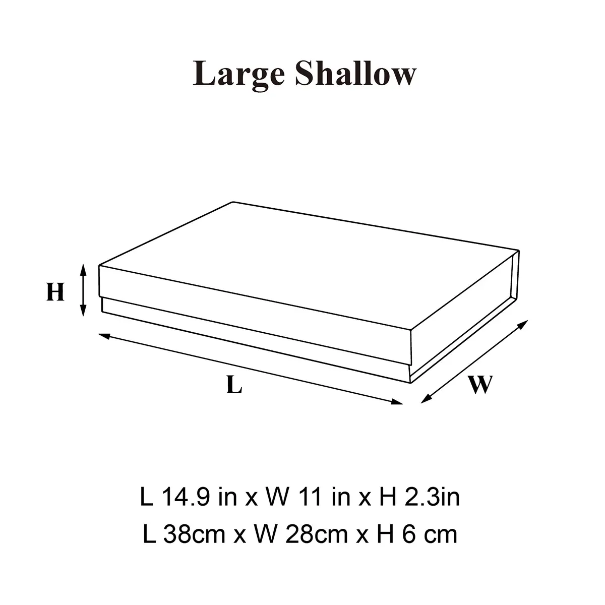 Large Shallow Magnetic Gift Box
