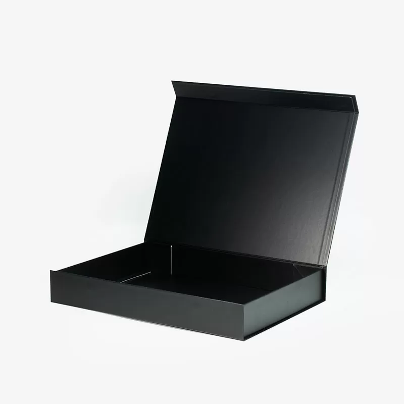 Large Shallow Magnetic Gift Box Black
