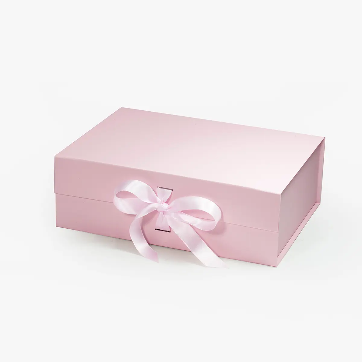 Medium Magnetic Gift Box Pink with ribbon
