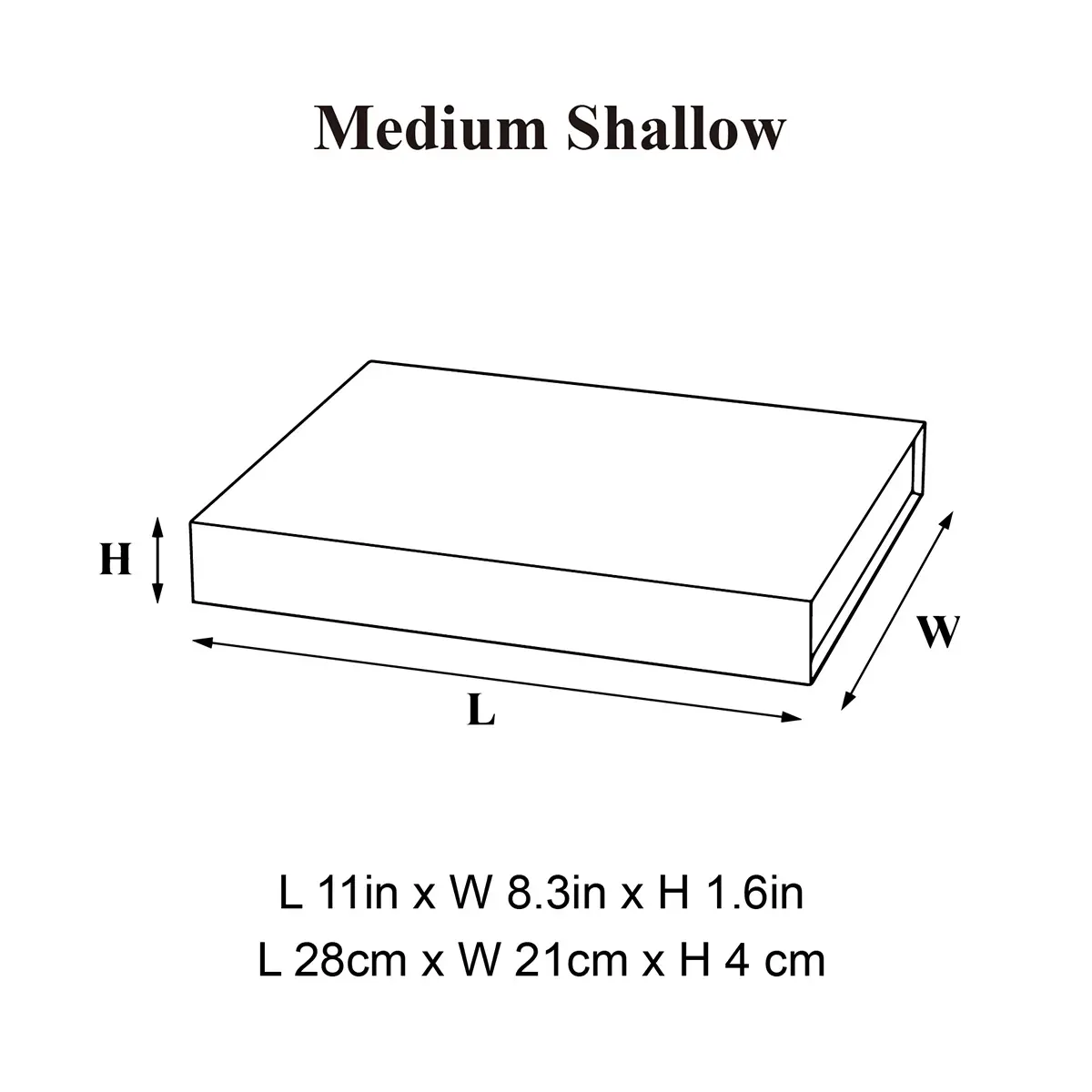 Medium Shallow Magnetic Gift Box