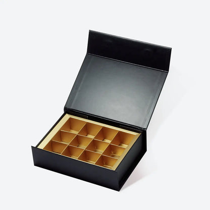 12 Piece/Cavity A6 Shallow Empty Chocolate Confectionery Packaging Rigid Box