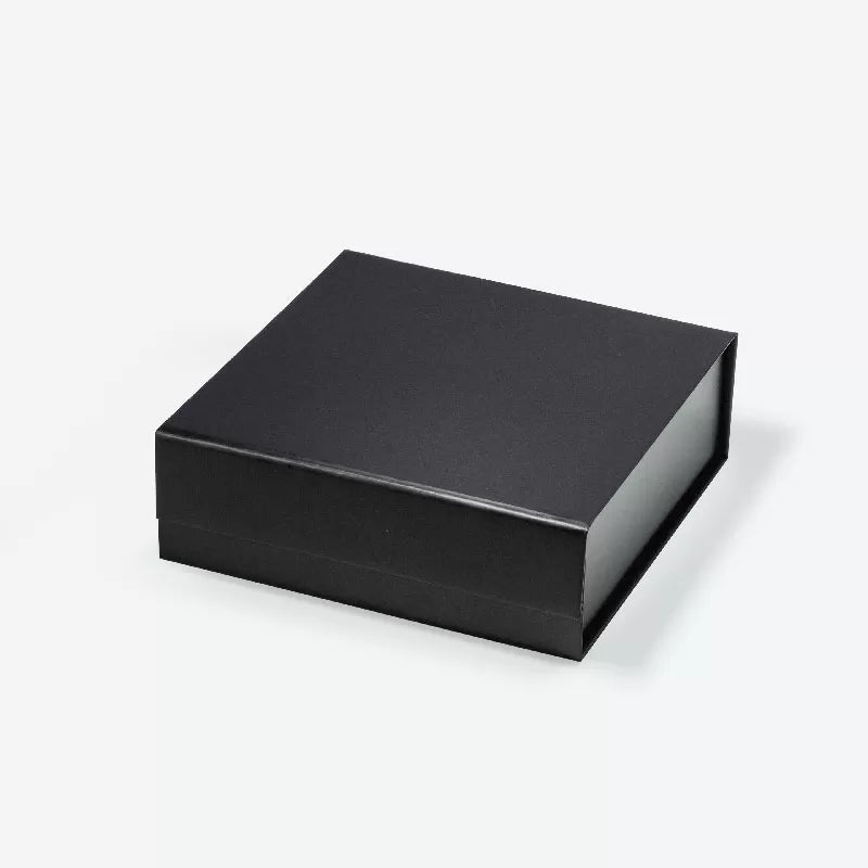 16 Piece/Cavity A6 Square Empty Chocolate Confectionery Packaging Rigid Box Black