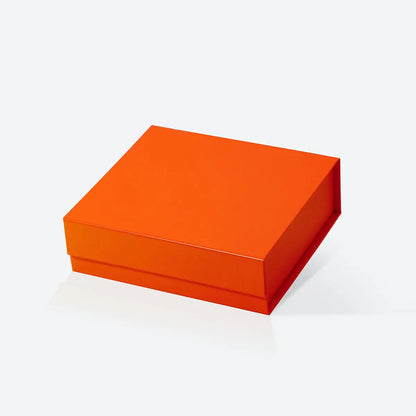 16 Piece/Cavity A6 Square Empty Chocolate Confectionery Packaging Rigid Box Orange
