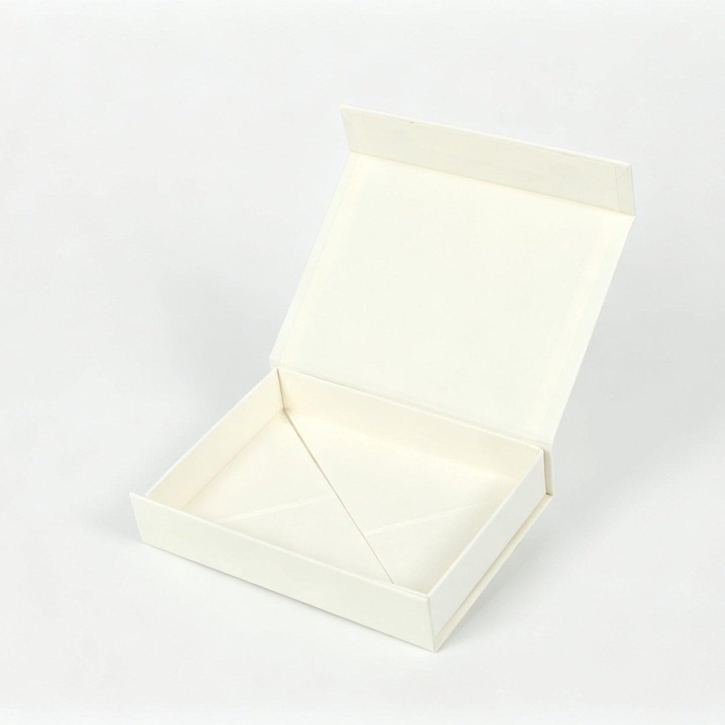 Small Shallow Ivory Magnetic Gift Box