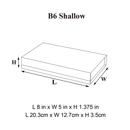 B6 Shallow Ivory Magnetic Gift Box