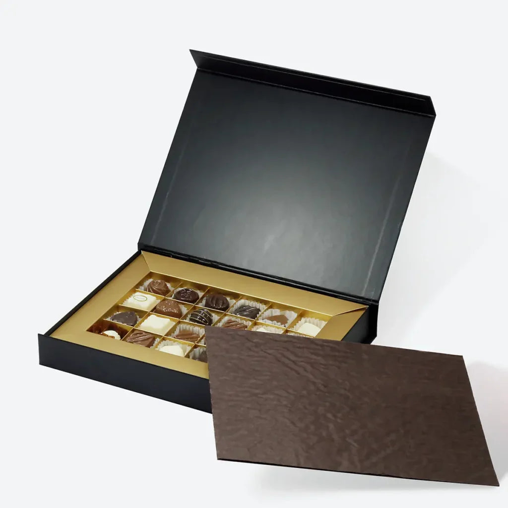 24 Piece/Cavity Medium Shallow Rigid Empty Chocolate Confectionery Packaging Box