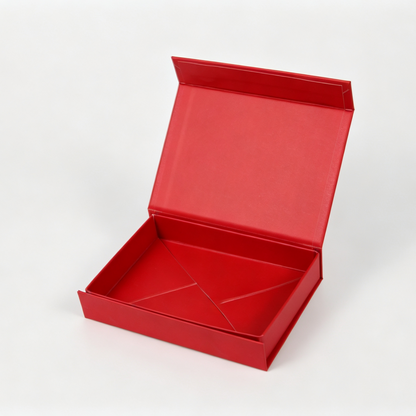 Small Shallow Red Magnetic Gift Box