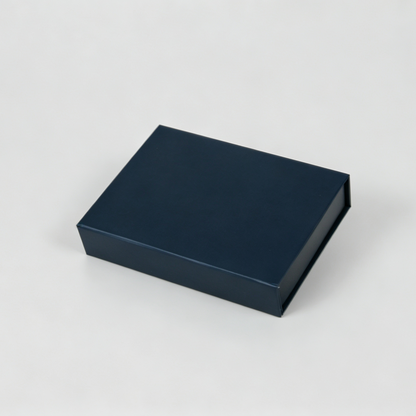 Small Shallow Navy Blue Magnetic Gift Box