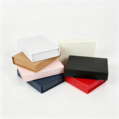 Small Shallow Red Magnetic Gift Box