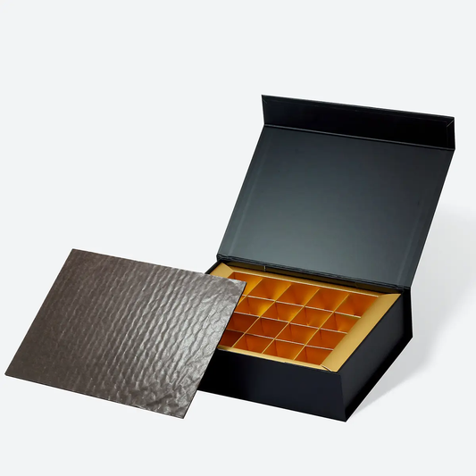 20-Piece/Cavity A5 Shallow Shallow Rigid Empty Chocolate Confectionery Packaging Box