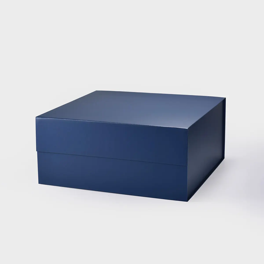A3 Square Navy Blue Magnetic Gift Box