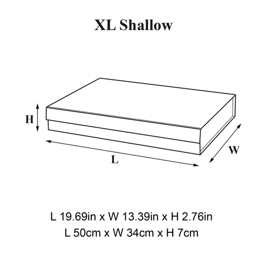 صندوق هدايا مغناطيسي ضحل XL
