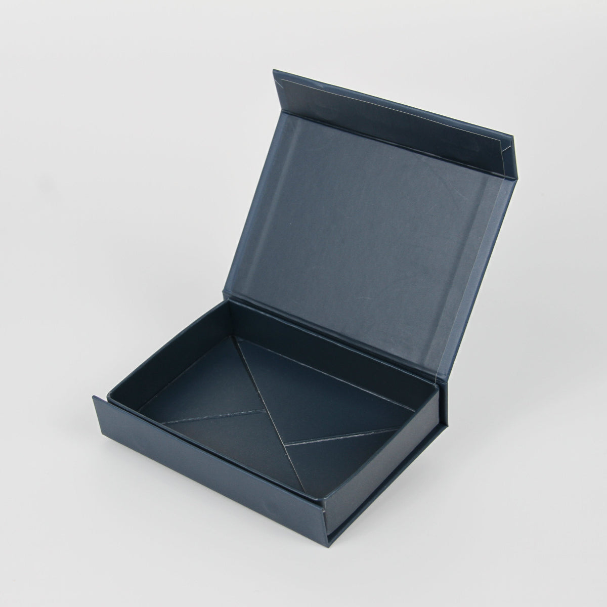 Small Shallow Navy Blue Magnetic Gift Box