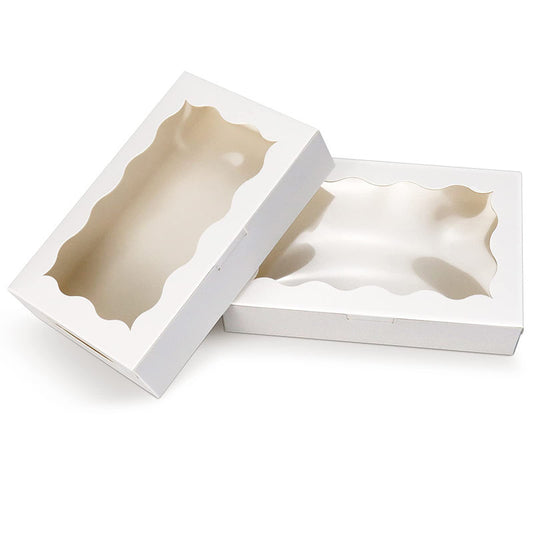 White Cardboard Gift Box with Clear Window