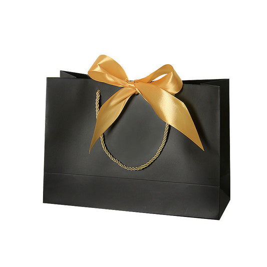 A1 Black Paper Gift Bag with gold ribbon A1 size 43*14*32cm