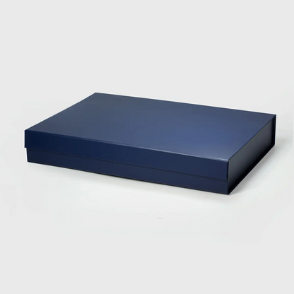 A3-Navy-Blue- Extra Shallow  Magnetic Gift Box - Liyueyi Gift Box Boutique