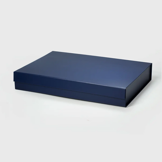A3-Navy-Blue- Extra Shallow  Magnetic Gift Box - Liyueyi Gift Box Boutique