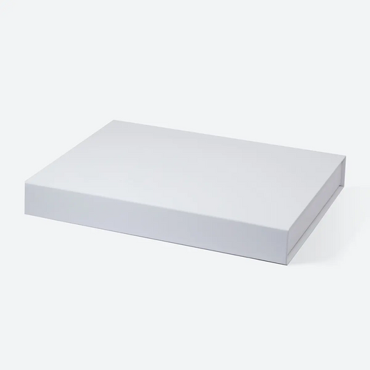 A4 Extra Shallow Magnetic Gift Box White