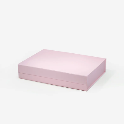 A4 Shallow Magnetic Gift Box Pink