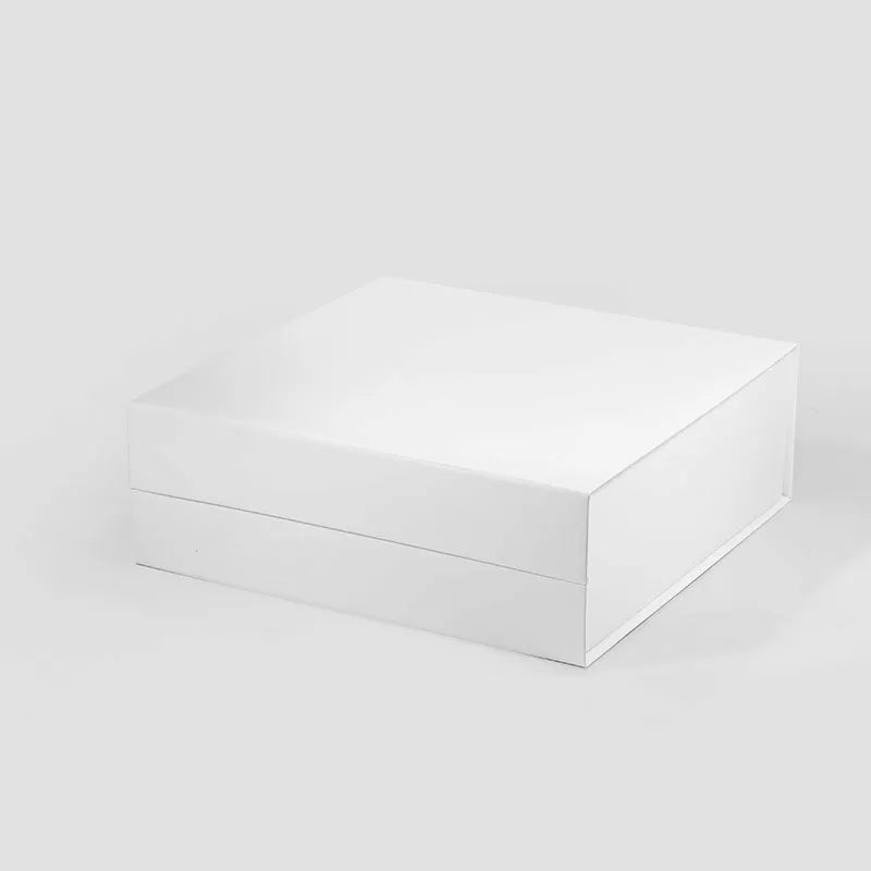 A4 Square Magnetic Gift Box White