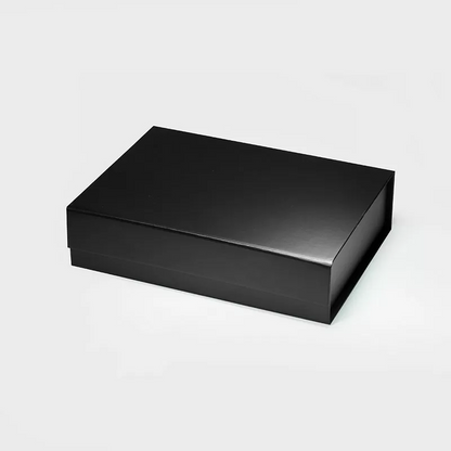 A5 Black Shallow Magnetic Gift Box - Liyueyi Gift Box Boutique
