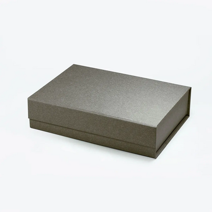 A5 Grey Shallow Magnetic Gift Box - Liyueyi Gift Box Boutique