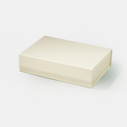 A5 Ivory Shallow Magnetic Gift Box - Liyueyi Gift Box Boutique