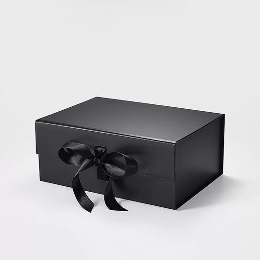 A5Deep Magnetic Gift Box - Black with ribbon