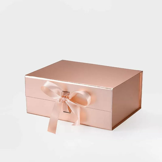 A5Deep Magnetic Gift Box - Rose Gold with ribbon