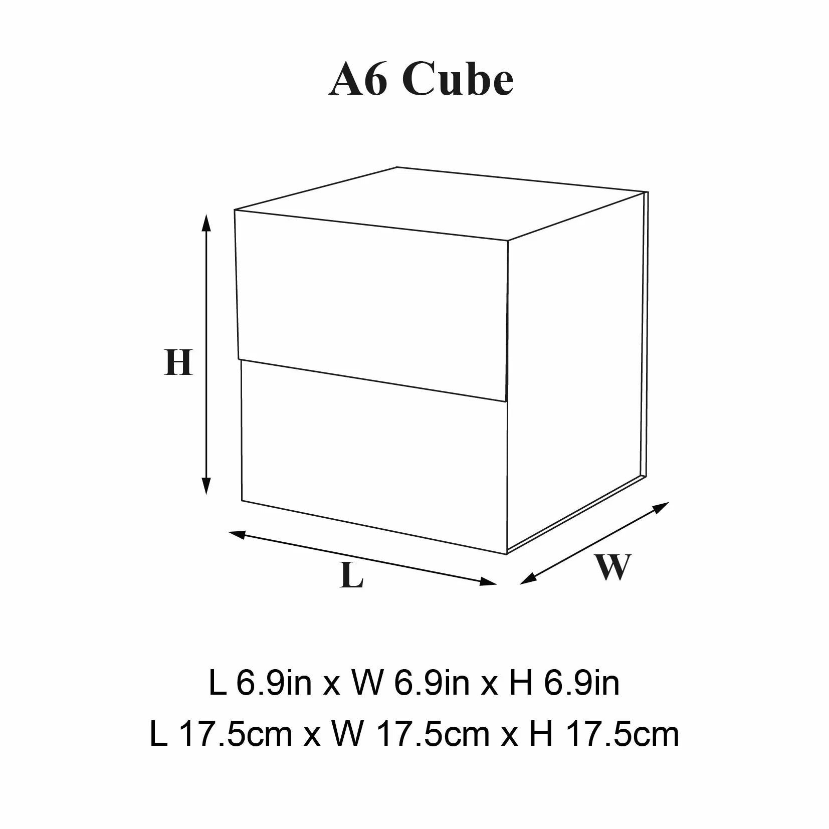 A6 Cube Magnetic Gift Box