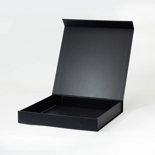 A4 Square Shallow Black Magnetic Box