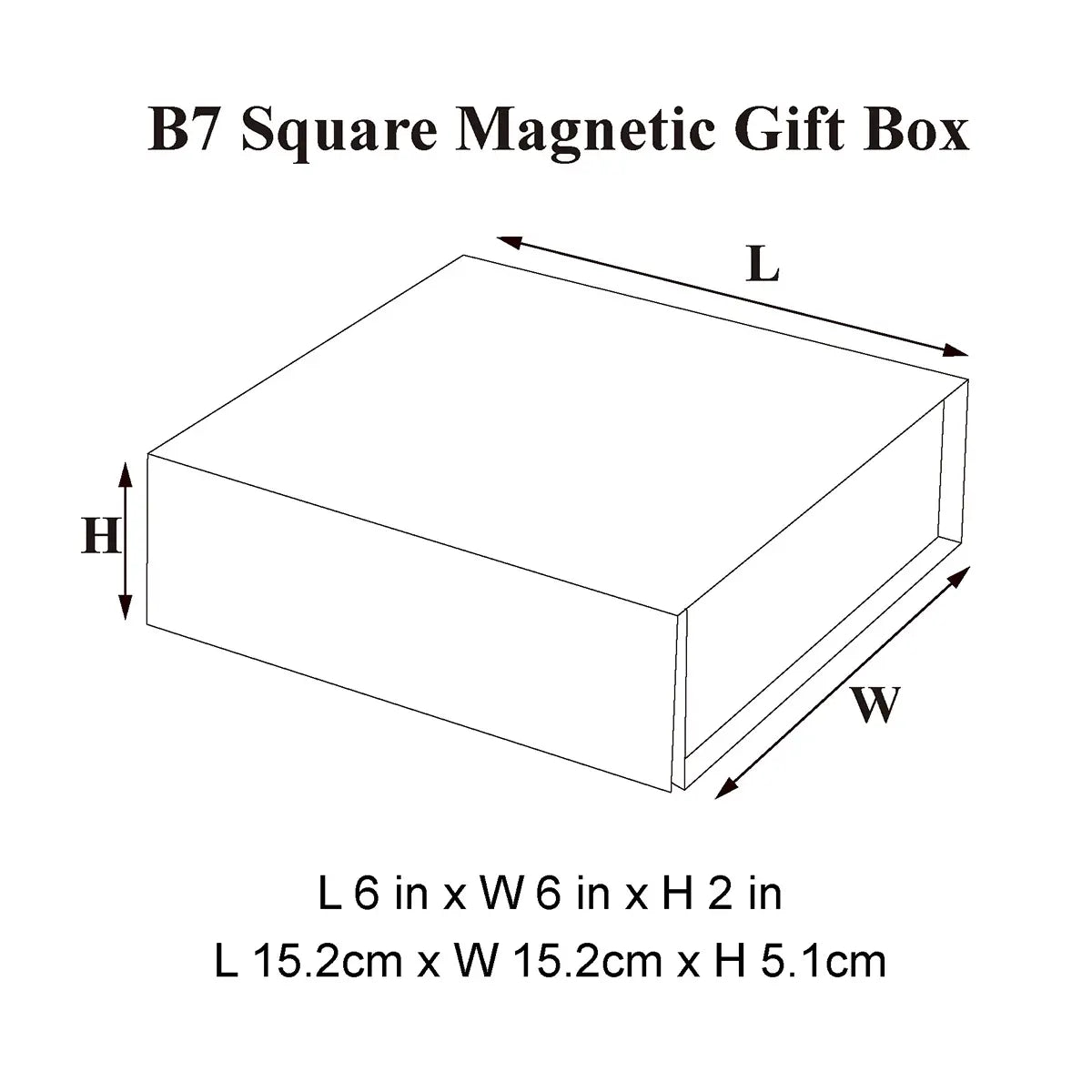 B7 Square Magnetic Gift Box