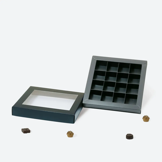 A6 Square Chocolate Cardboard Box 16 Pieces