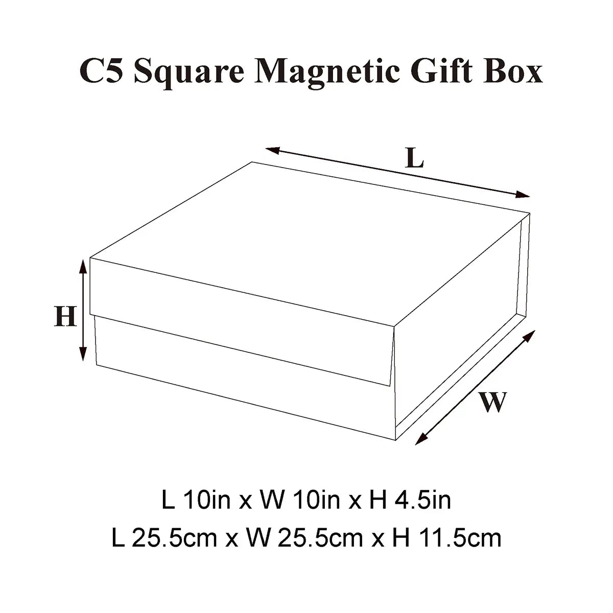 C5 Square Magnetic Gift Box
