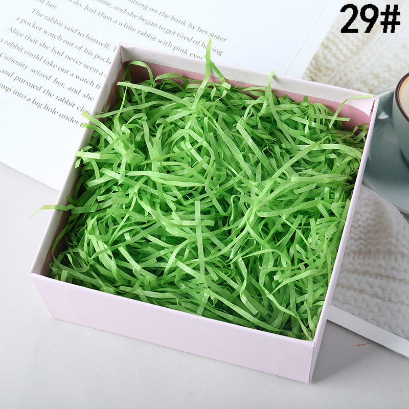 Colorful Raffia Shredded Filling Material Green