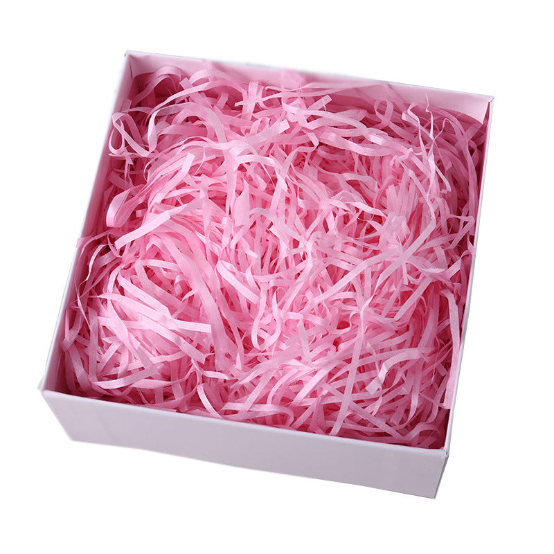 Colorful Raffia Shredded Filling Material Pink