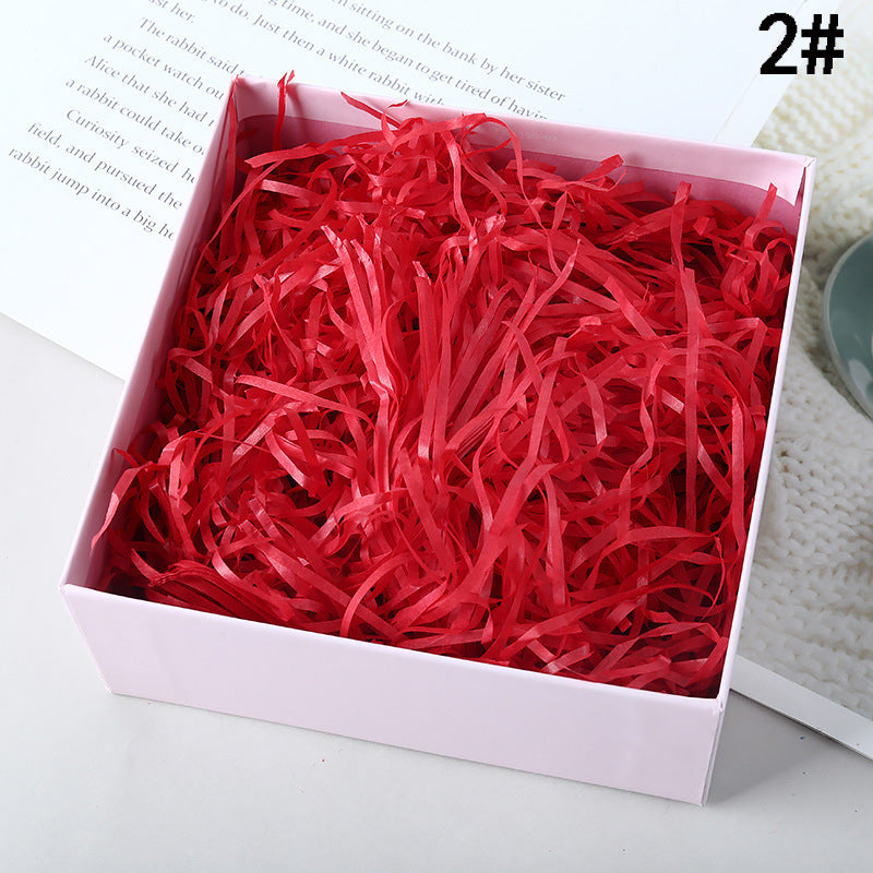 Colorful Raffia Shredded Filling Material Red